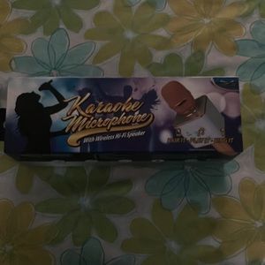 Karaoke microphone with charger and box